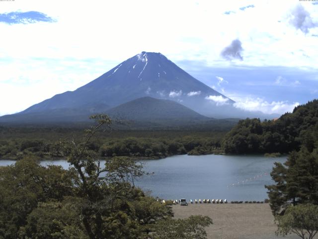 精進湖からの富士山