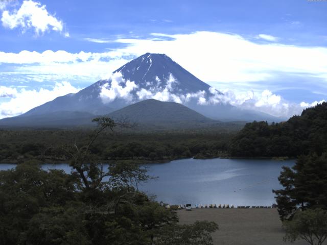 精進湖からの富士山