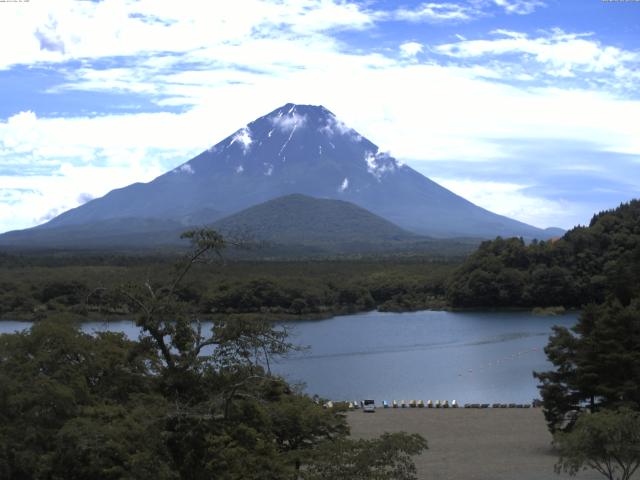 精進湖からの富士山