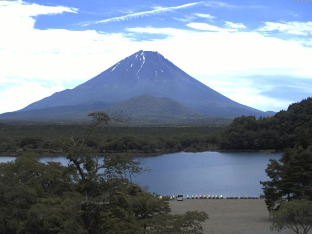 精進湖からの富士山