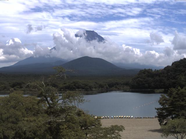 精進湖からの富士山