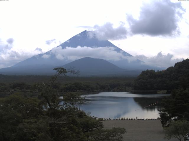 精進湖からの富士山