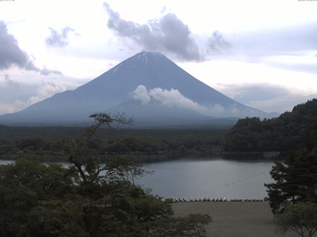 精進湖からの富士山