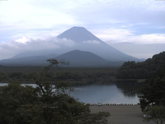 精進湖からの富士山