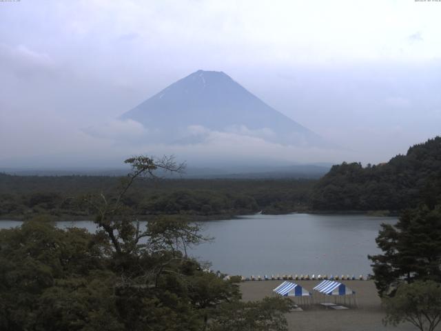 精進湖からの富士山