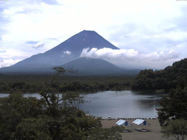 精進湖からの富士山