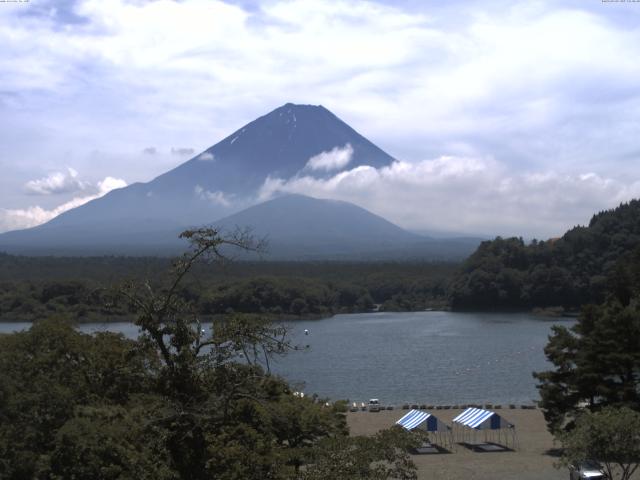 精進湖からの富士山