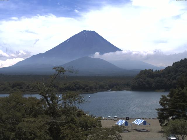 精進湖からの富士山