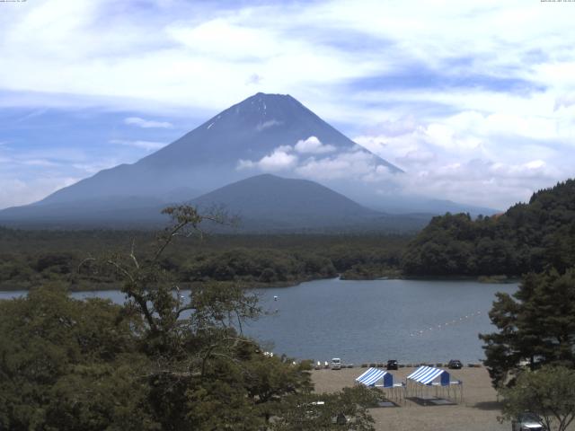 精進湖からの富士山