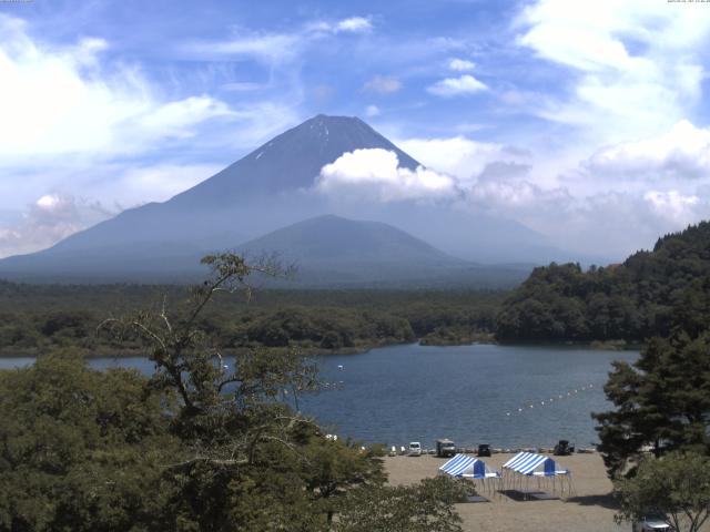 精進湖からの富士山