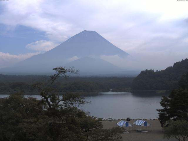 精進湖からの富士山