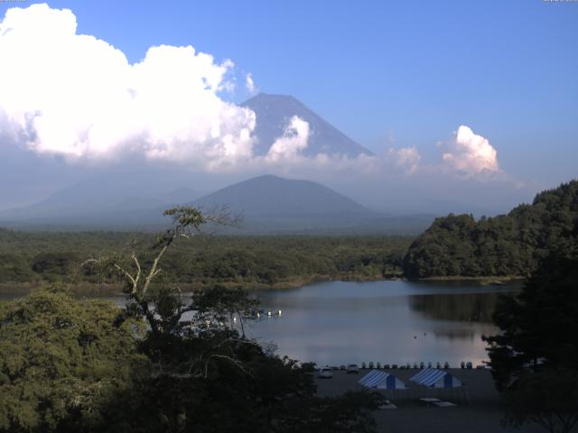 精進湖からの富士山