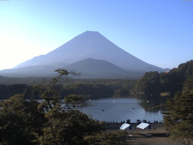 精進湖からの富士山