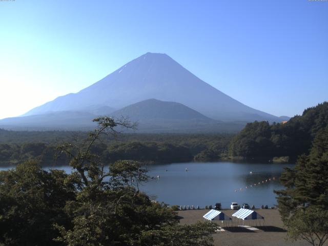 精進湖からの富士山