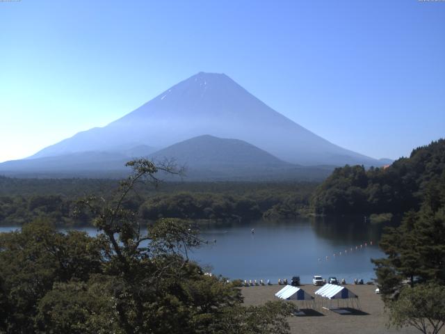 精進湖からの富士山