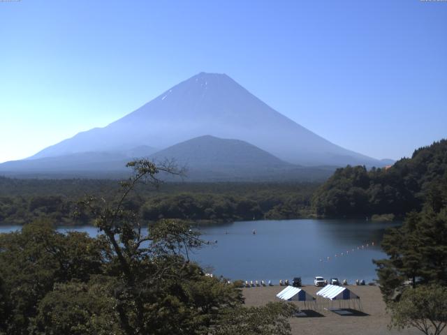 精進湖からの富士山