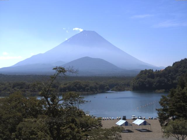 精進湖からの富士山