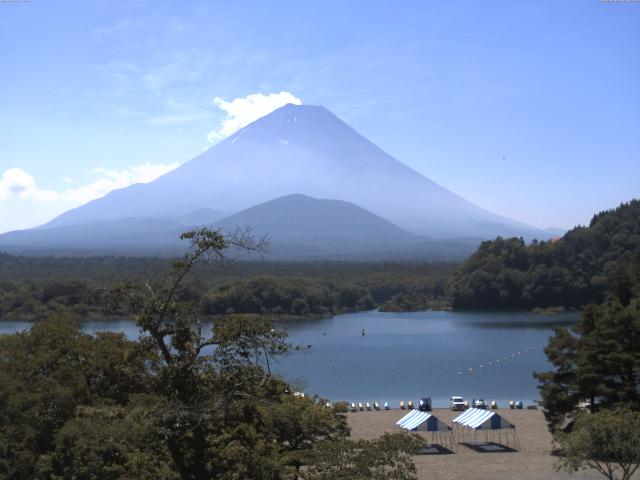 精進湖からの富士山