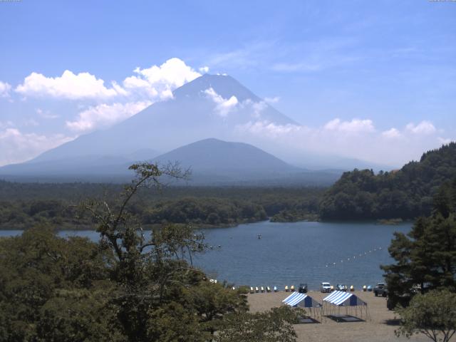 精進湖からの富士山