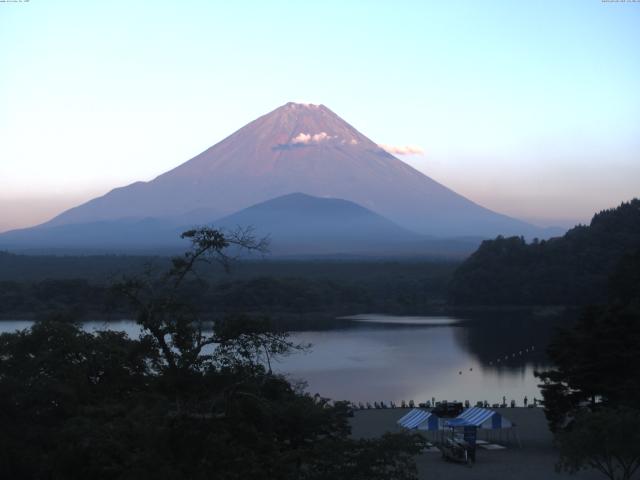 精進湖からの富士山