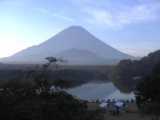 精進湖からの富士山