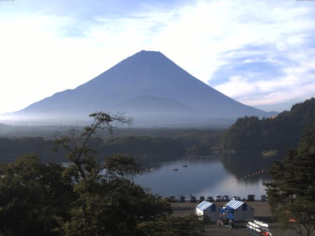 精進湖からの富士山