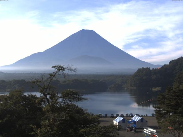 精進湖からの富士山