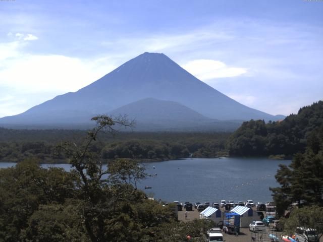 精進湖からの富士山