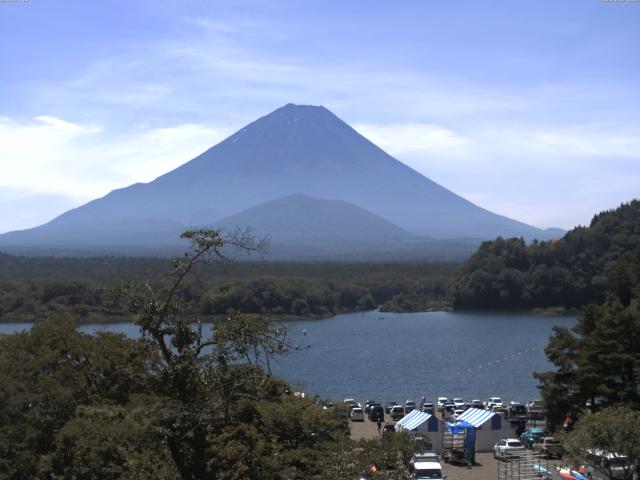 精進湖からの富士山