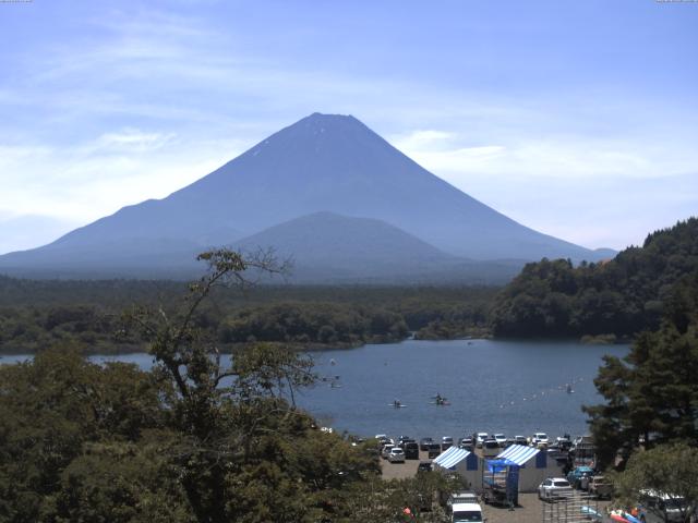 精進湖からの富士山