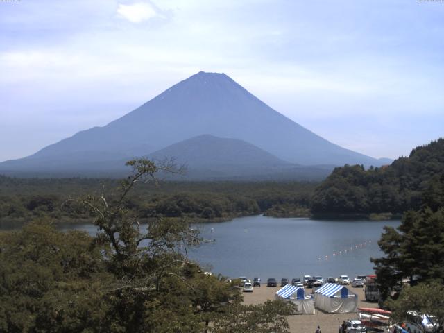 精進湖からの富士山