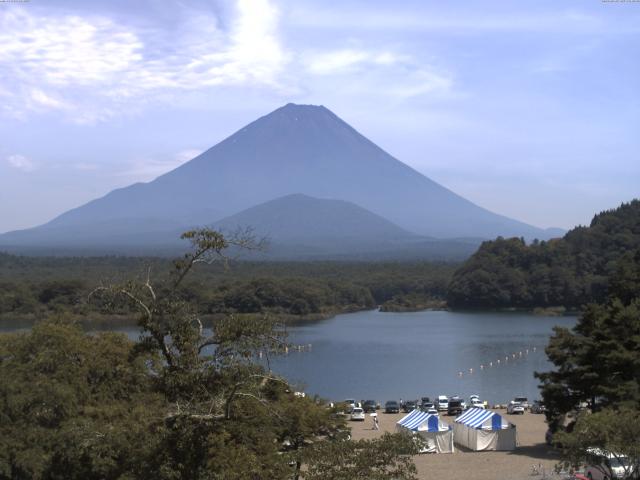 精進湖からの富士山