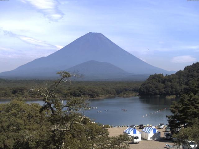 精進湖からの富士山