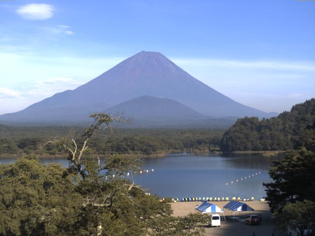 精進湖からの富士山