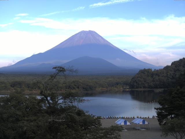 精進湖からの富士山