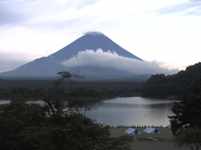 精進湖からの富士山