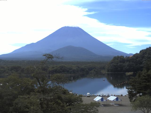 精進湖からの富士山