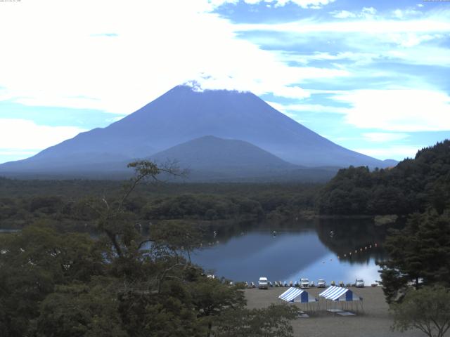 精進湖からの富士山