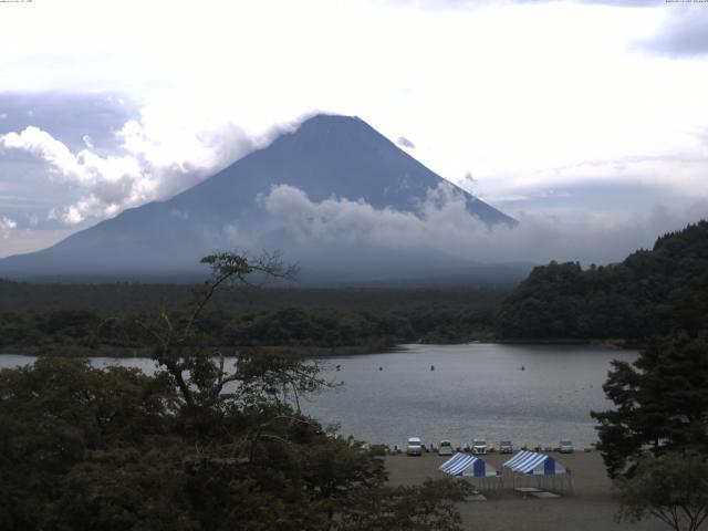 精進湖からの富士山