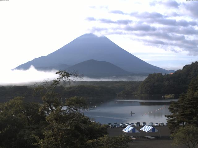 精進湖からの富士山