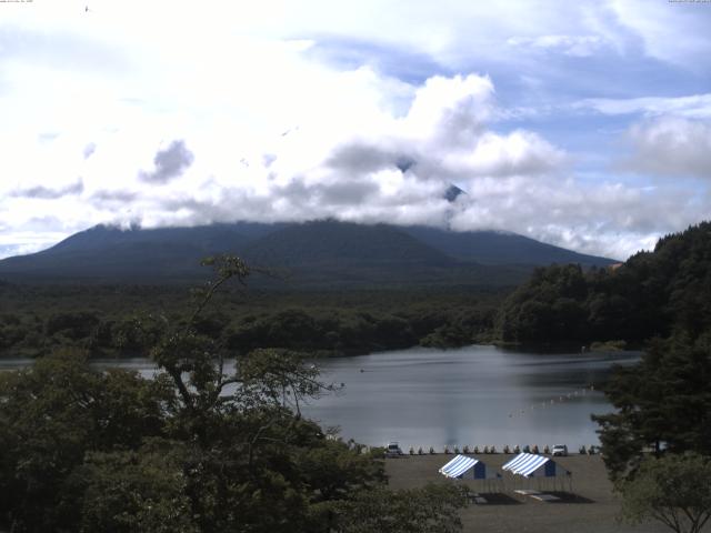 精進湖からの富士山