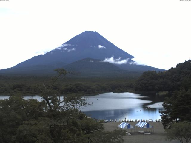 精進湖からの富士山