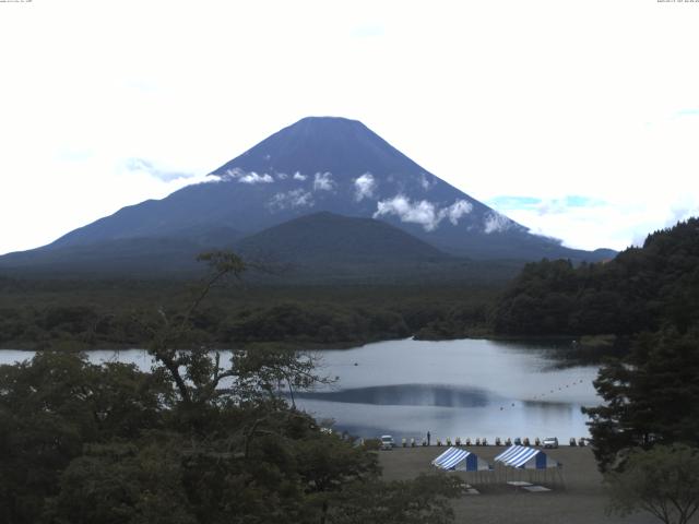 精進湖からの富士山