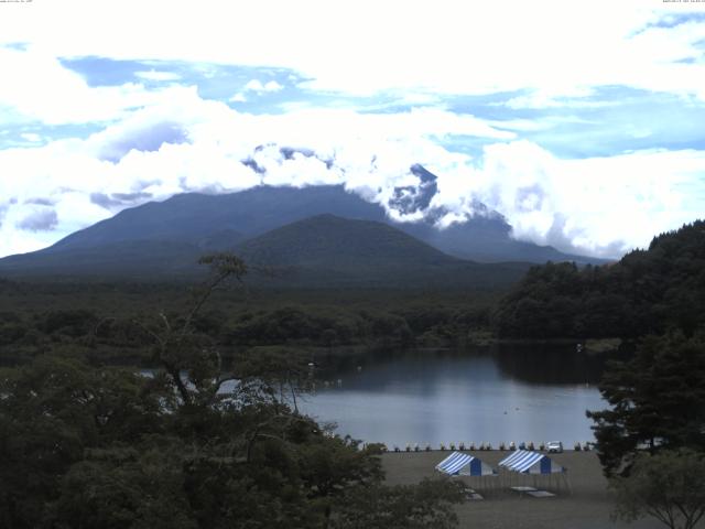 精進湖からの富士山