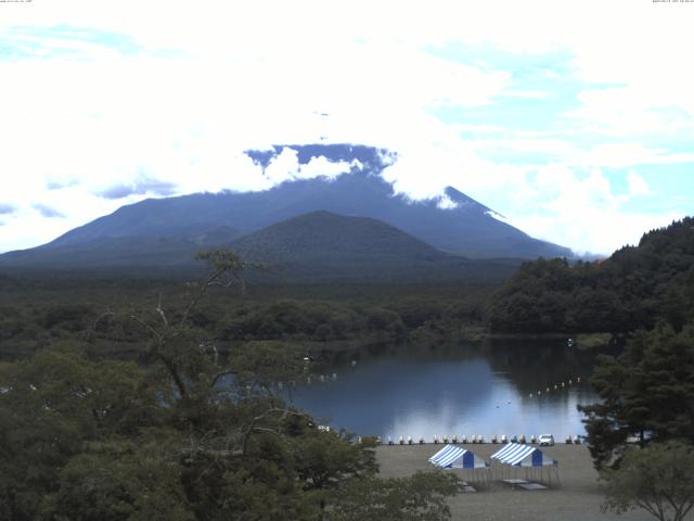 精進湖からの富士山