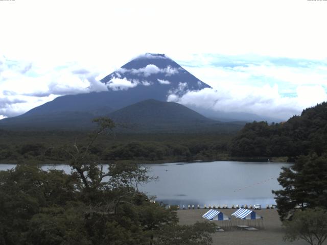 精進湖からの富士山