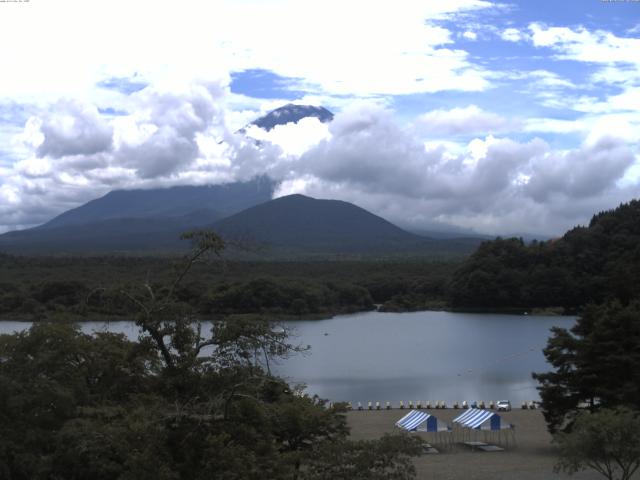 精進湖からの富士山