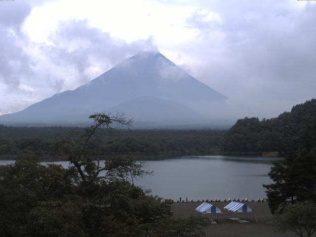 精進湖からの富士山