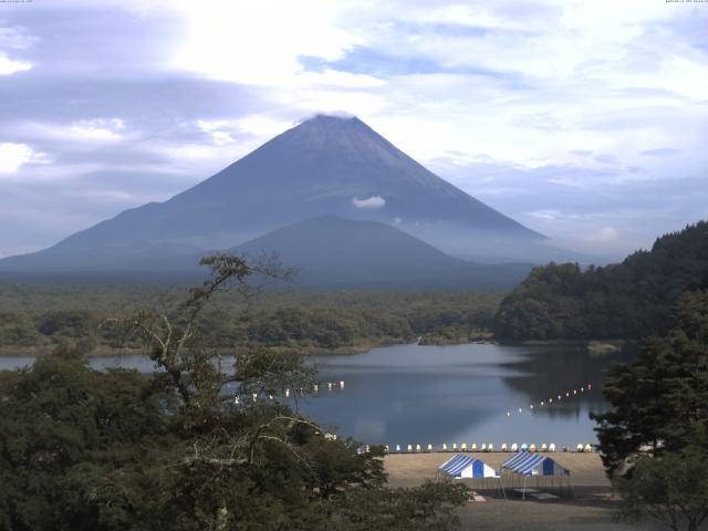 精進湖からの富士山