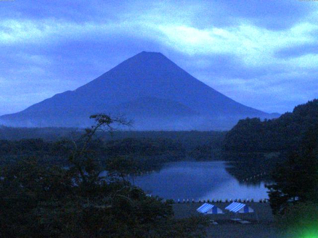 精進湖からの富士山